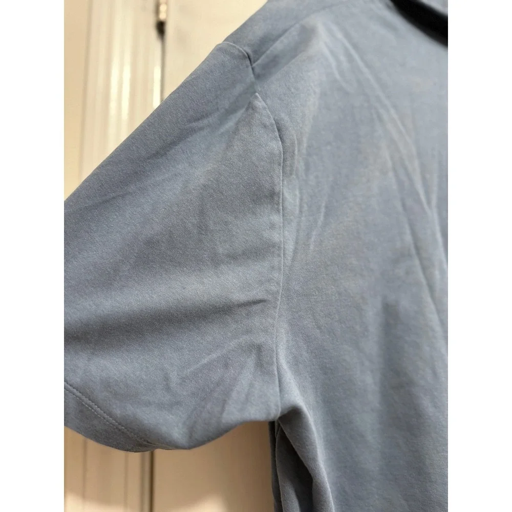 Banana Republic Men's XL Polo Shirt Slate Blue Short Sleeve‎ Cotton Golf Top